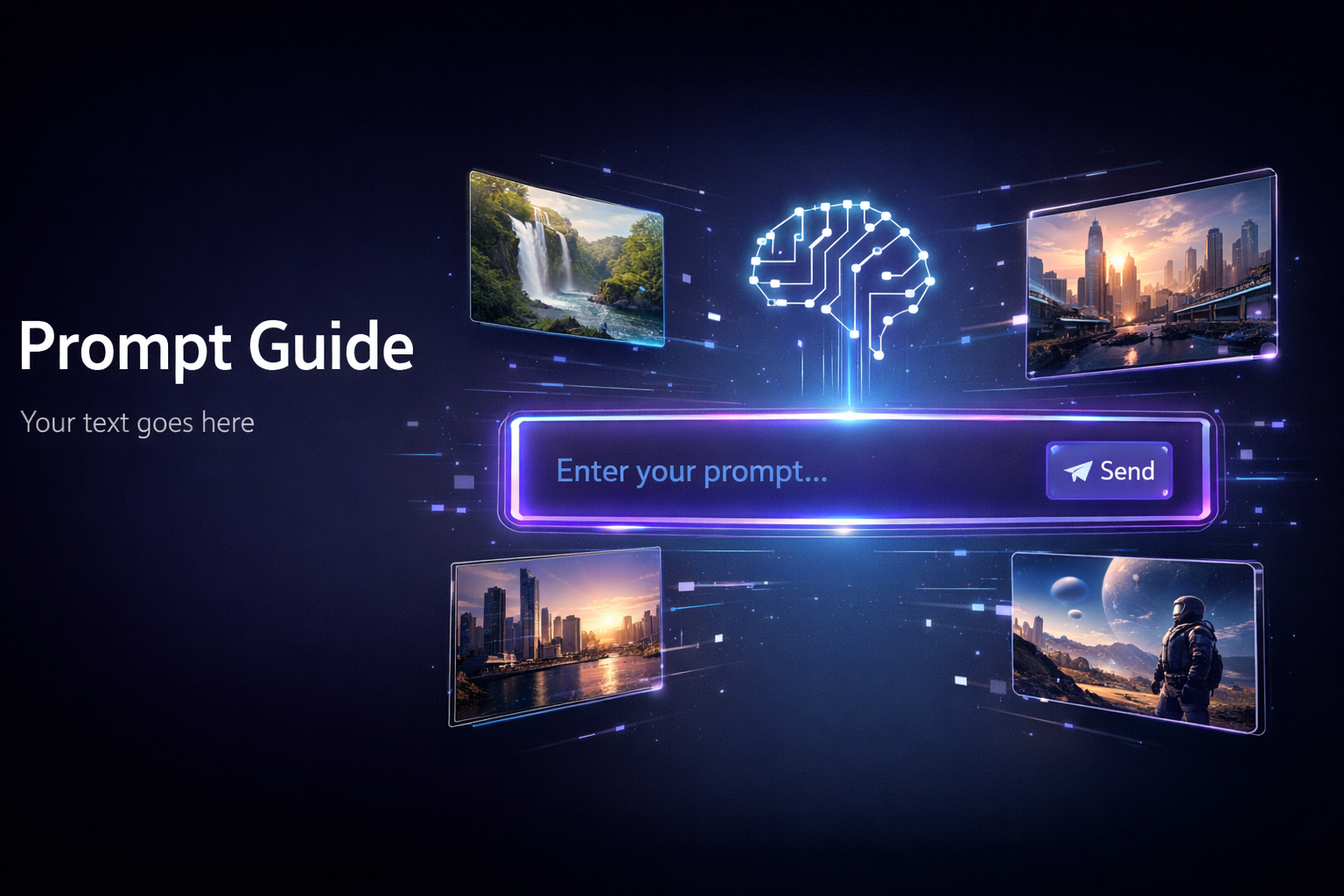 Seedance 3.0 prompt guide banner showing AI video generation interface with prompt input and video preview frames